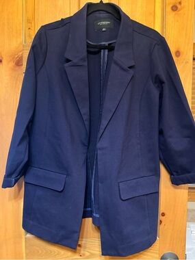 Liverpool Navy Blue Coat with Velvet Trim